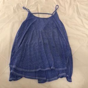 Free People Itimates Blue Tank